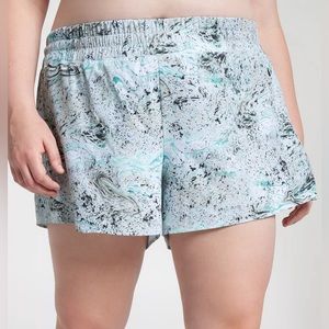 NWT CALIA Womens Mid Rise Infinity Run Short - Cool Multi - XXL